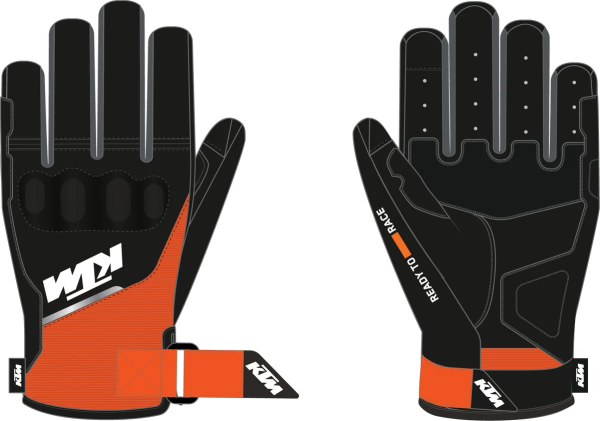 KTM TWO 4 RIDE V3 fekete/zöld XXL/12-es méretű motoros kesztyű, 1, nordicamoto.ro