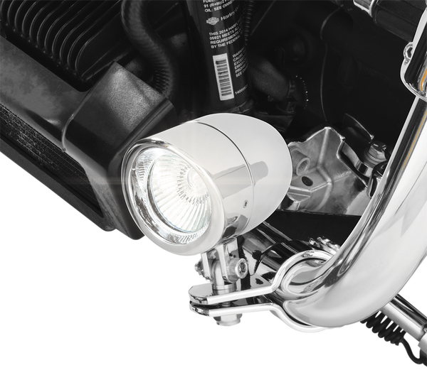 Highway Bar Mini Driving Lights Kit Chrome, 2, nordicamoto.ro