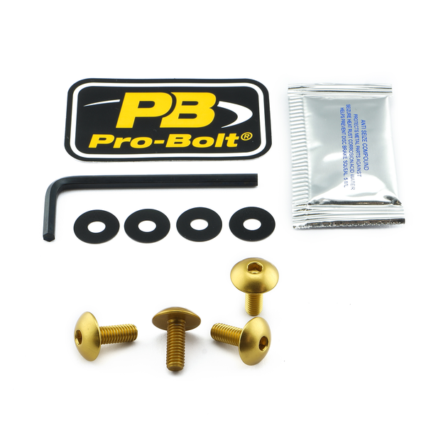 License Plate Screws Gold, 1, nordicamoto.ro
