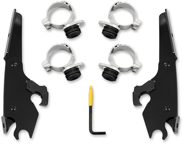 Batwing Fairing Trigger-lock Mounting Kit Silver, 1, nordicamoto.ro