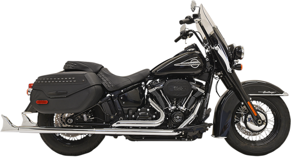 Fishtail True Dual Exhaust System Black, 1, nordicamoto.ro