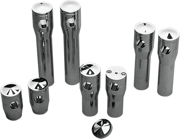 Elite Custom Billet Aluminum Risers Silver, 1, nordicamoto.ro
