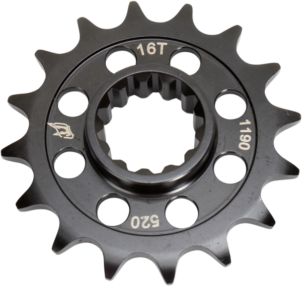 Lightweight Steel Sprocket Black, Zinc, 1, nordicamoto.ro