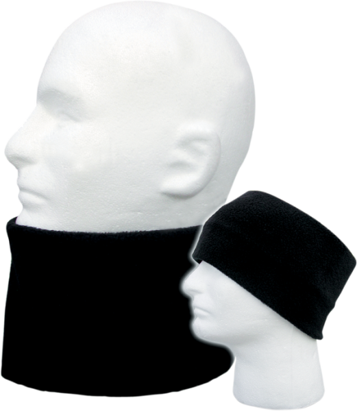 Fleece Double Layer Neckgaiter Black, 2, nordicamoto.ro