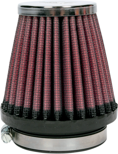 Universal Round Tapered Type Clamp-on Air Filter Black, Red, 1, nordicamoto.ro