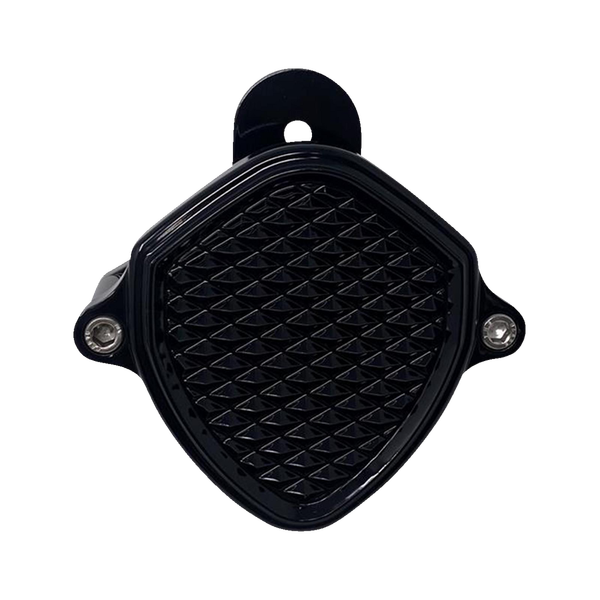 Billet Aluminum Horn Black, 1, nordicamoto.ro