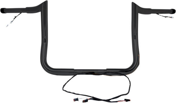 Pre-wired Monkey Bar Handlebar Black, 1, nordicamoto.ro