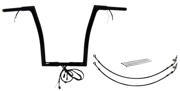 Plug & Play Ez Install 1-1/4(r) Flat Top Handlebar Kit Black, 3, nordicamoto.ro