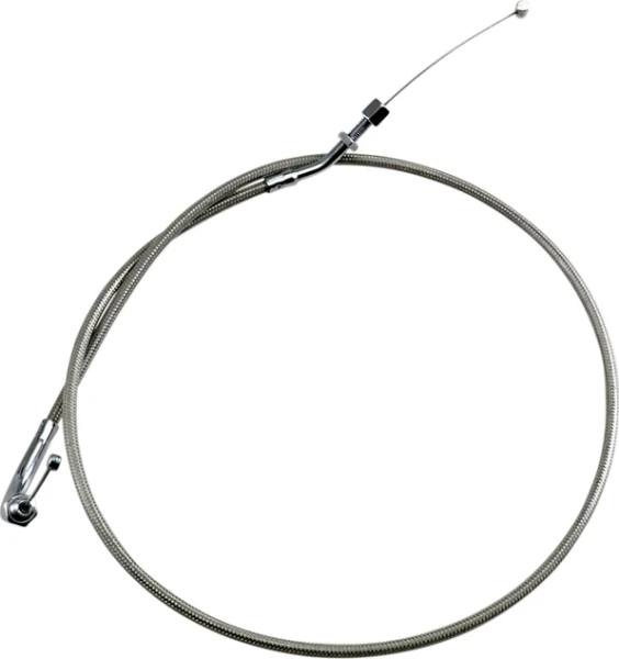 Armor Coat rozsdamentes acél fojtószelep-/alapjárati kábel cruiser motorkerékpárokhoz – Silver Standard modell, 1, nordicamoto.ro