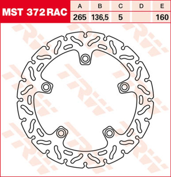 Brake Rotor Fixed 265 Rac-design, 2, nordicamoto.ro