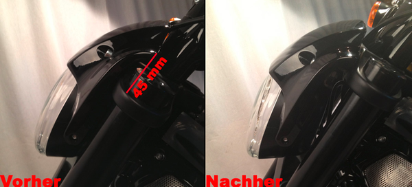 Headlight Lowering Kit Black, 3, nordicamoto.ro