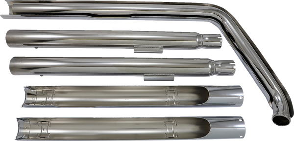 Bad Hombre Dual Exhaust System Chrome, 1, nordicamoto.ro