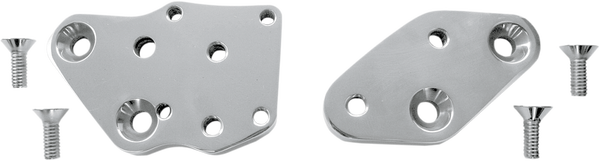 Kick-back Adapter Plates Black, Silver 3/4, 1, nordicamoto.ro