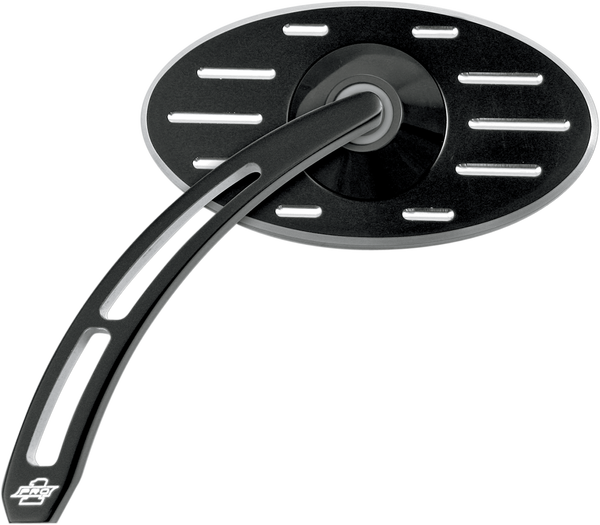 Billet Aluminum Mirrors With Clear Glass Black, 1, nordicamoto.ro