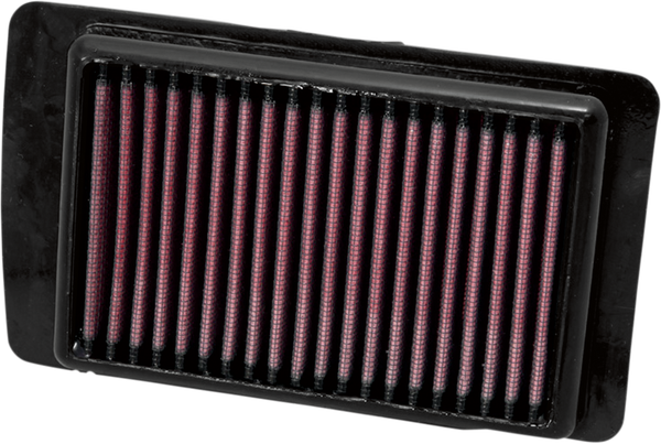 High-flow Air Filter Black, Red, 1, nordicamoto.ro