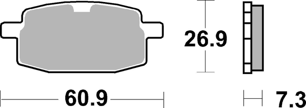 Ct Scooter Carbon Tech Organic Brake Pads, 1, nordicamoto.ro