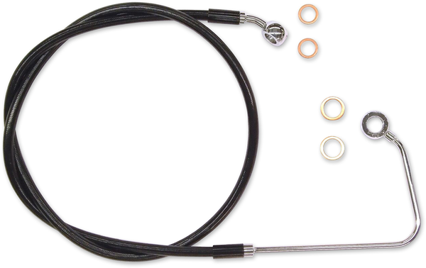 Xr Stainless Upper Brake Line Black, Chrome Oversize [+102 mm (4'')], 2, nordicamoto.ro