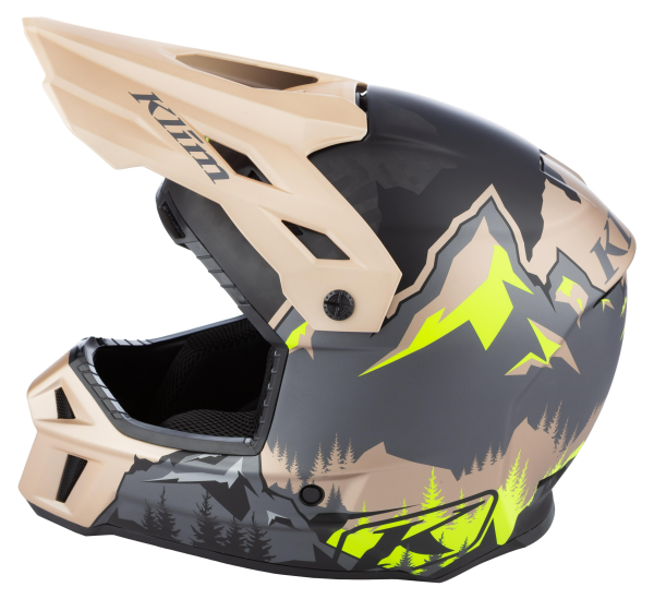 Klim F3 Carbon ECE Unruly fekete–fehér motoros sisak, 25, nordicamoto.ro