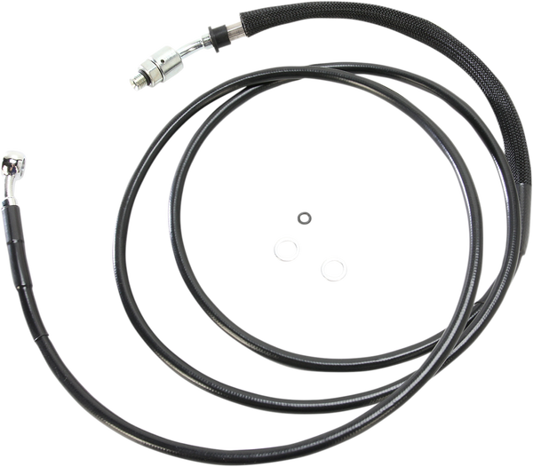 Stainless Steel Hydraulic Clutch Line Black +152 mm (6''), 1, nordicamoto.ro