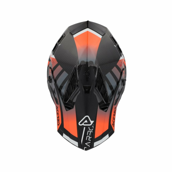 Acerbis Steel Carbon 22.06 sisak, fekete/narancssárga, 9, nordicamoto.ro