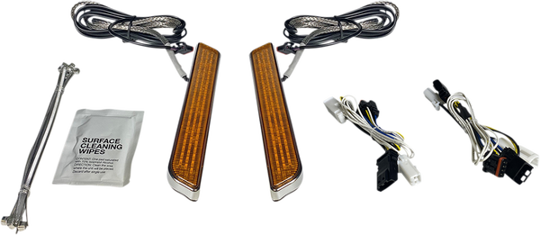 Led Front Fork Lightz Chrome, 1, nordicamoto.ro