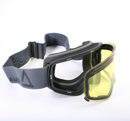 AMOQ Vision motoros szán szemüveg – szürke/fekete/sárga, 2, nordicamoto.ro