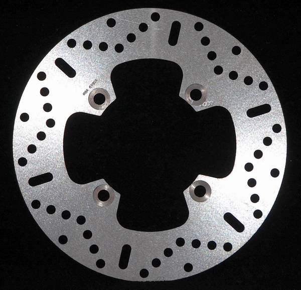 Round Hpsr Solid Brake Rotor Silver, Stainless Steel, Zinc, 1, nordicamoto.ro