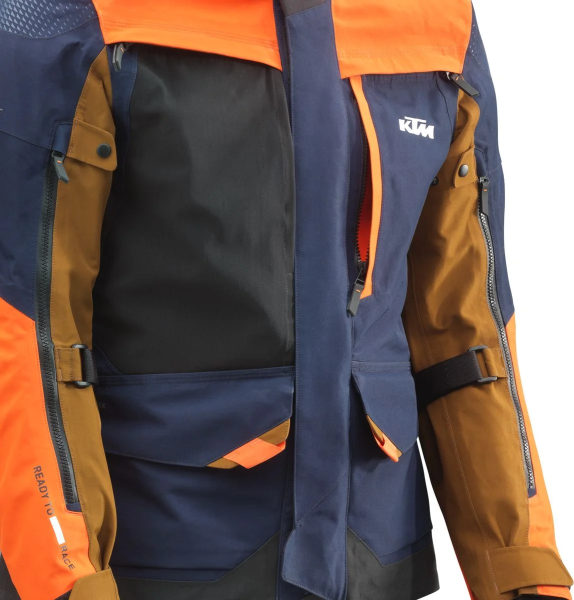 KTM Vast GORE-TEX kabát – kék/fekete/narancssárga – M-es méret, 3, nordicamoto.ro