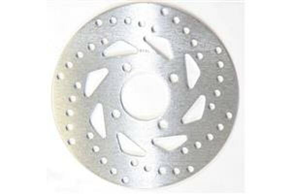 Round D-series Scooter Brake Rotor Silver, Stainless Steel, 1, nordicamoto.ro