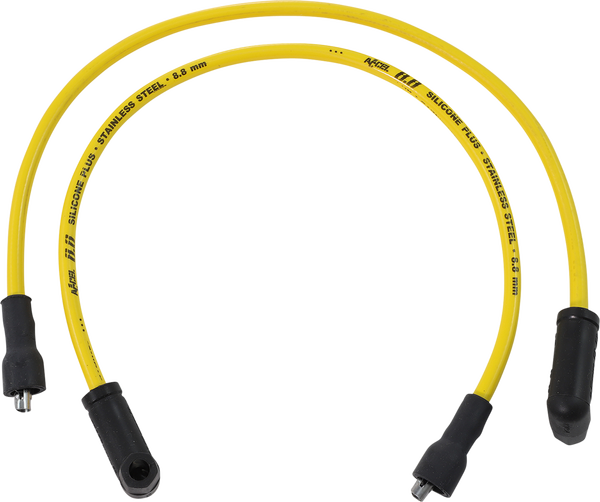 Custom 8.8 Mm Spark Plug Wire Yellow, 2, nordicamoto.ro
