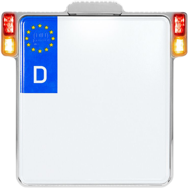 All-inn 2.0 Chrome Lic Plate W/led Light Brk & Rear (a) Chrome, 3, nordicamoto.ro