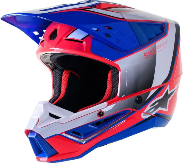 Alpinestars Supertech M5 Sail rózsaszín/kék bukósisak, L-es méret, 1, nordicamoto.ro