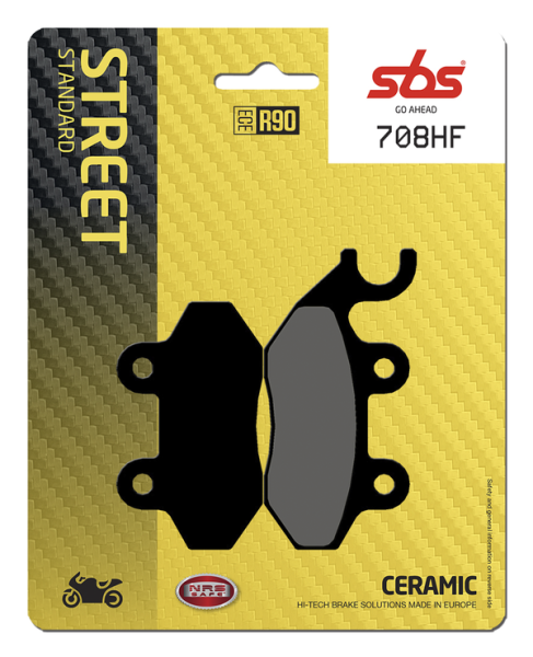 Hf Street Ceramic Organic Brake Pads, 1, nordicamoto.ro