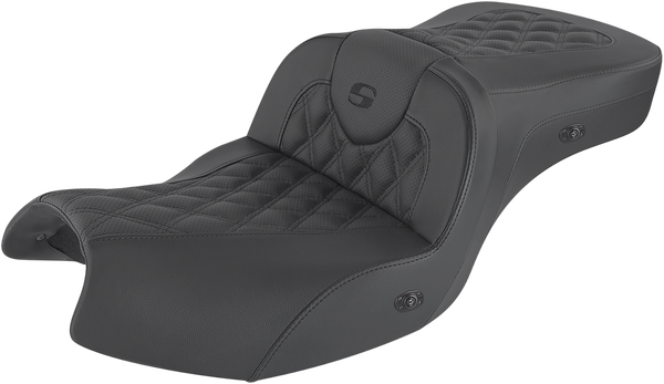 Roadsofa Lattice Stitch Heated Seat Black, 1, nordicamoto.ro