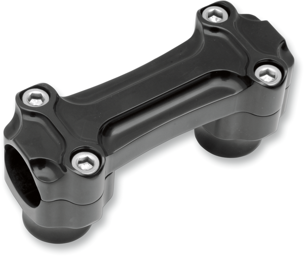Bone Bar Handlebar Clamp & Riser Kit Black, 1, nordicamoto.ro