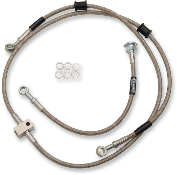 Front And Rear Brake Lines Silver, 1, nordicamoto.ro