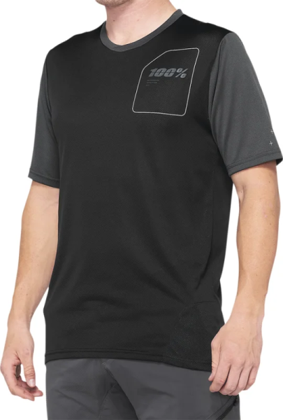 Tricou MTB 100% Ridecamp Black/Charcoal XL, 1, nordicamoto.ro