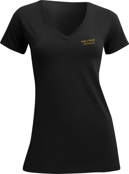 Tricou Dama Thor Hallman Garage V-neck Black S, 5, nordicamoto.ro