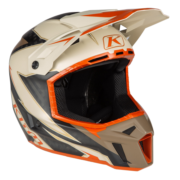 Casca Klim F3 Carbon Off-Road ECE LIGHTNING WHITE, 11, nordicamoto.ro