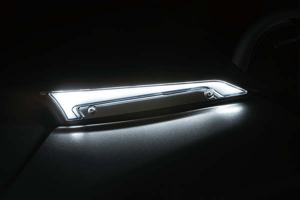 Tracer Windshield Trim Lights Chrome, 1, nordicamoto.ro