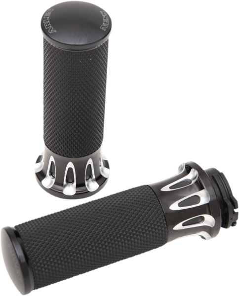 Fusion Deep Cut Grips Black, 1, nordicamoto.ro