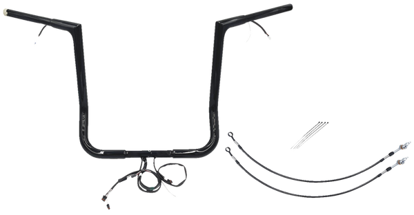 Plug & Play Ez Install 1-1/4(r) Flat Top Handlebar Kit Black, 2, nordicamoto.ro