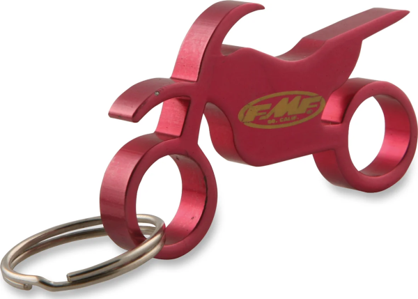 Fmf Metal Motorcycle Keychain Red, 1, nordicamoto.ro