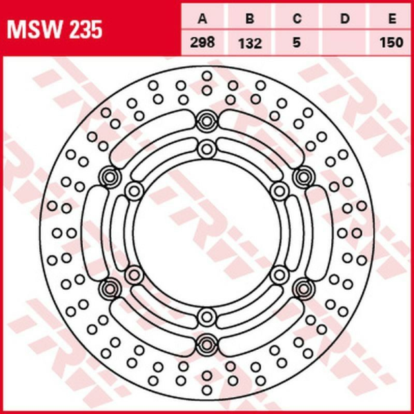 Disc frana fata TRW YAMAHA XJ 1100 (DRAG STAR) / 1100A (DRAG STAR CLAS.) / 1300 (ROYAL STAR) / 1300A (DRAG STAR CLAS), 1, nordicamoto.ro