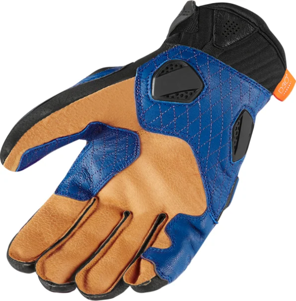 Manusi Piele Icon Hypersport™ Blue L, 2, nordicamoto.ro