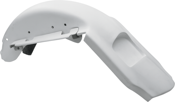 Bagger-tail Extended Rear Fender White, 2, nordicamoto.ro