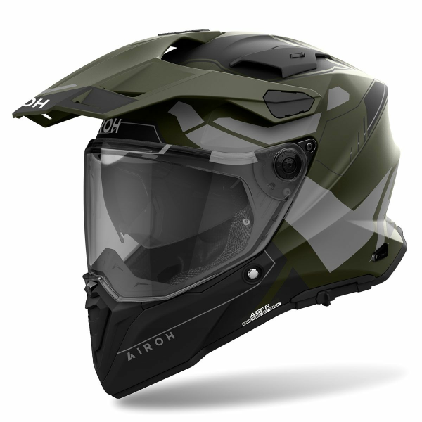 Airoh Commander 2 „Reveal” sisak, katonai zöld színben, L-es méretben, 1, nordicamoto.ro