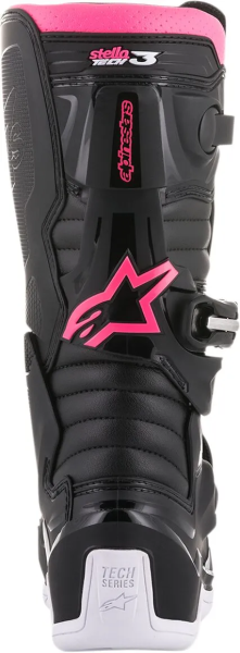 Alpinestar Stella Tech 3 női csizma, fekete-fehér-rózsaszín, 38,5-es méret, 4, nordicamoto.ro