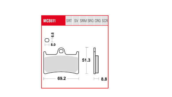 Trq Brake Pad Sintered Race, 2, nordicamoto.ro