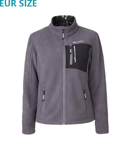 WOMEN’S GREY FLEECE JACKET, 2, nordicamoto.ro